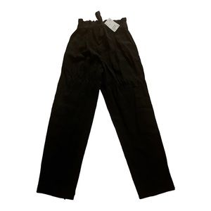 NWT H&M high waisted flare leg black pants size 4